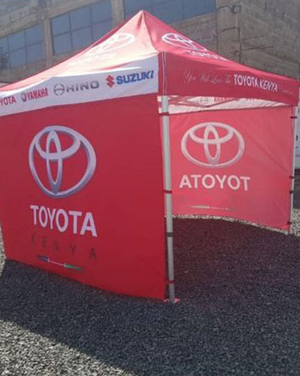 Promotional tents branding nairobi